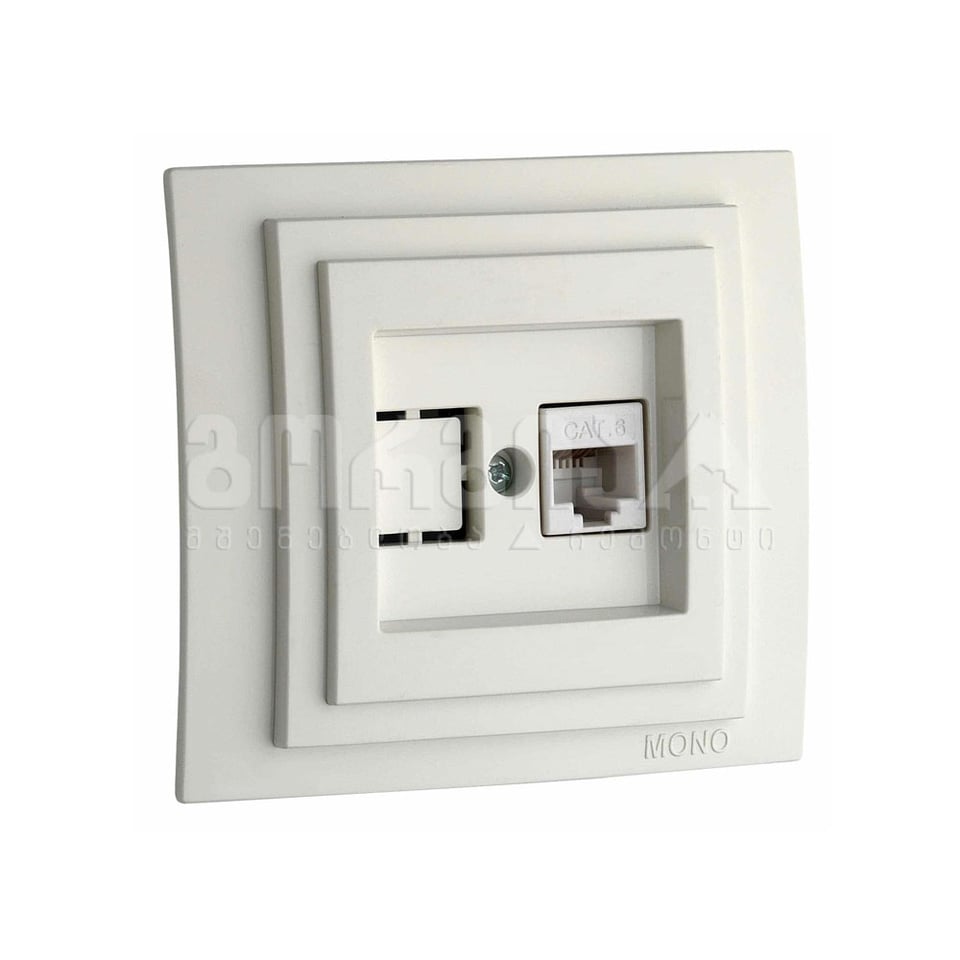 როზეტი CAT6 LARISSA თეთრი - 103-191905-125