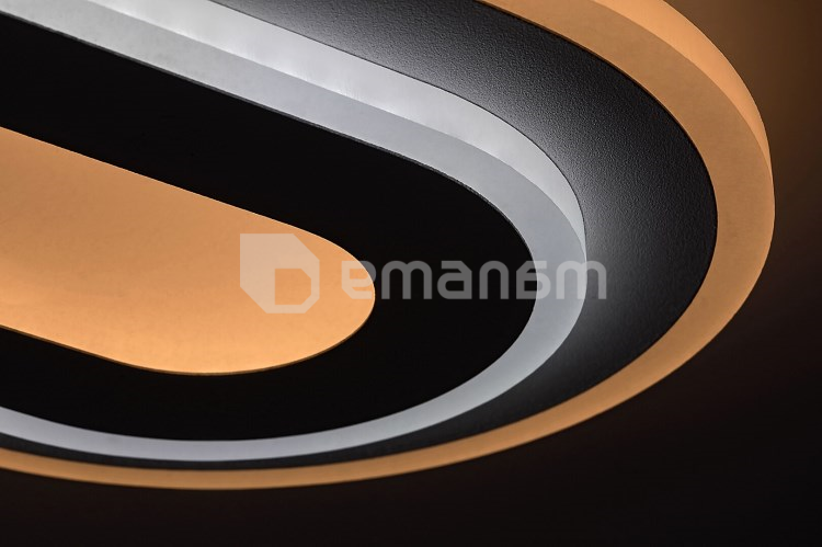 ჭერის სანათი Rabalux Prue 40W 3000 6000K L400 H45 ნაცრისფერი თეთრი 71110