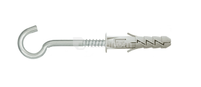 დიუბელი უნივერსალური UNIPLUG Koelner 8x40 მმ ჭერის კავით 4 ც B-UNIFIX-08S  ბლისტი