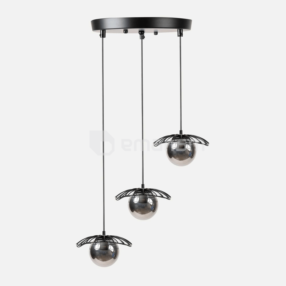 საკიდი New Light 3 E27 შავი MMD0293-3A 1653/01/3634