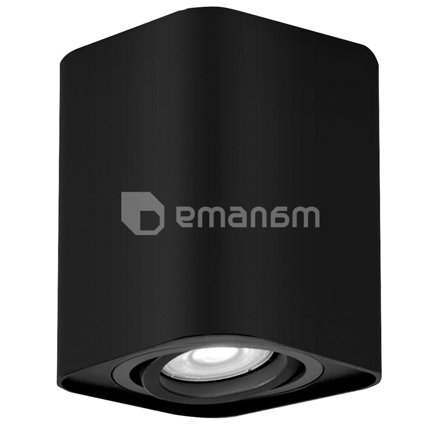 დაუნლაითი Rabalux Kobald 1 GU10 h105 რეგულირებადი შავი 2049