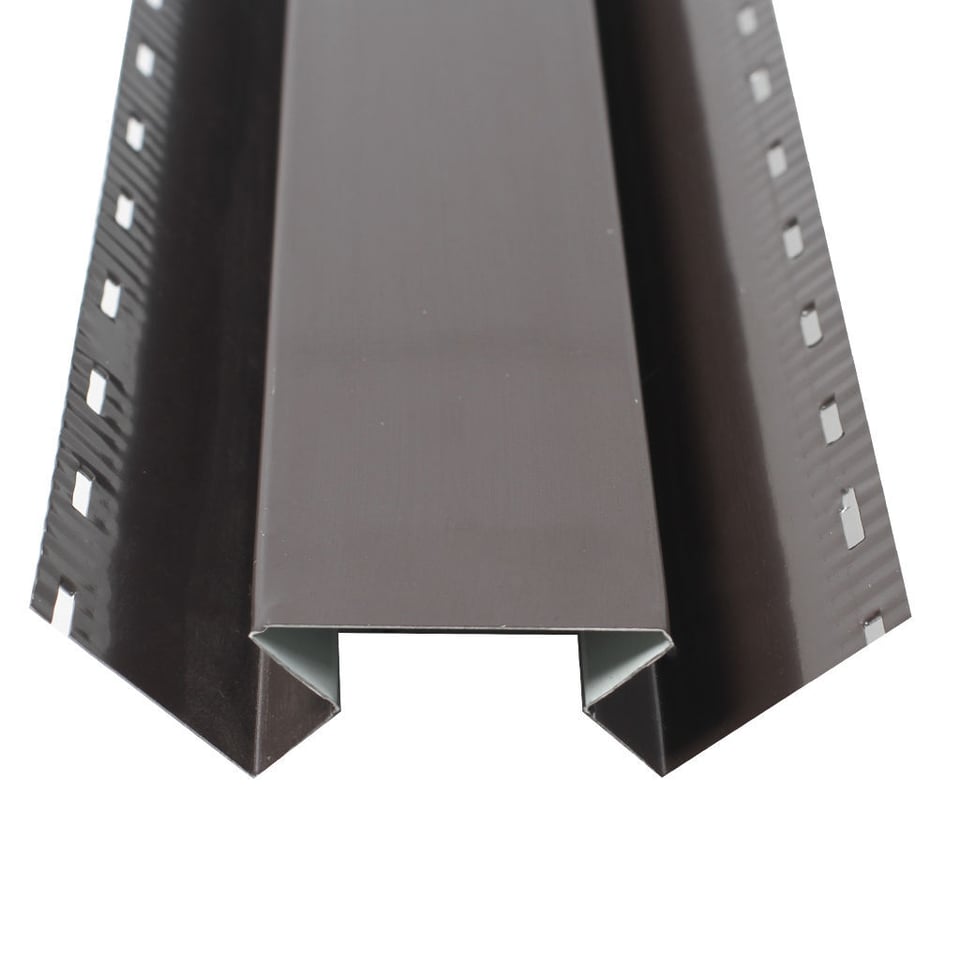 საიდინგის შიდა კუთხის პროფილი  0.50X207 პრიალა RAL 8019 NOVA