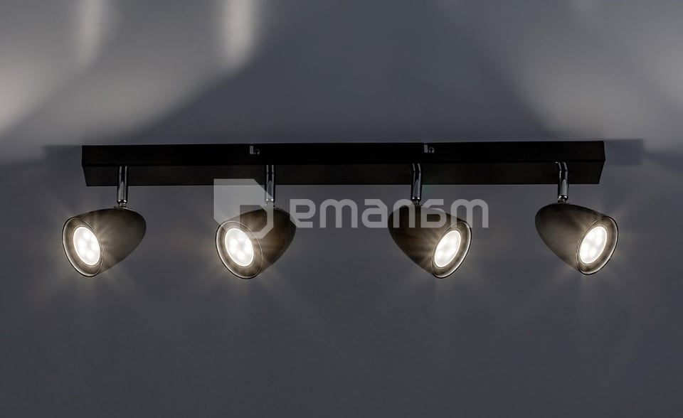 სპოტი Rabalux Perico 4 GU10 h150 L600 შავი