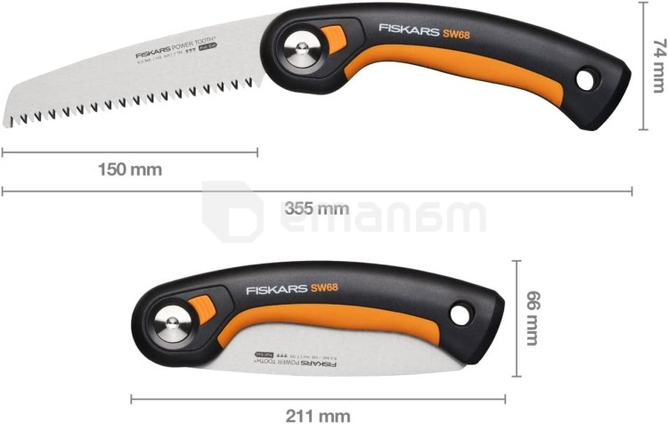 ხერხი ბაღის დასაკეცი Fiskars SW68 1067552