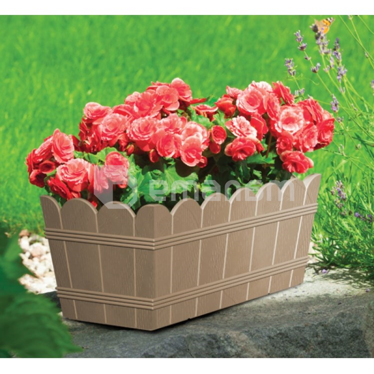 პლასტმასის ქოთანი FORM PLASTIC Elba box 2736-051 Ø40 მუქი ნაცრისფერი