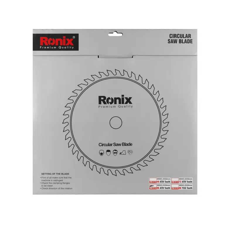 ცირკულარული ხერხის დისკი ATB 96T Ronix RH-5115, 300მმ