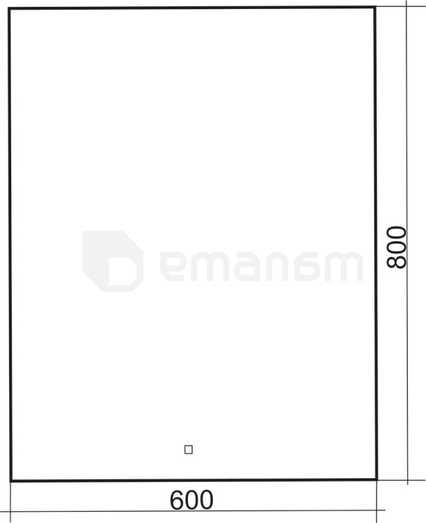 სარკე Silver Mirrors Almina 600х800 მმ, სენსორული