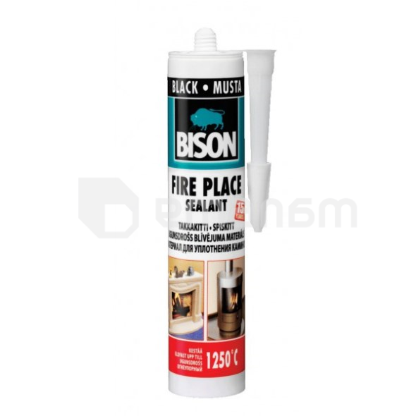 წებო-ჰერმეტიკი ცეცხლგამძლე Bison Fire Place Sealant 530 გ