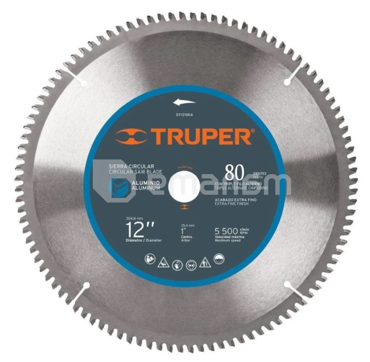 საჭრელი დისკი ალუმინის Truper ST-12180A 305 მმ