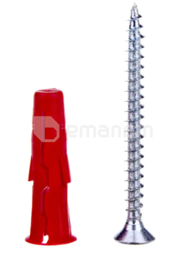 დიუბელი უნივერსალური Koelner Red 6 მმ სჭვლით 4,0x45 მმ 100 ც -06+445