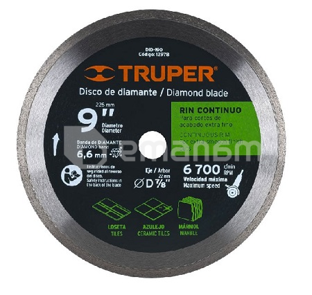 ალმასის დისკი Truper Continuous DID-190 230 მმ