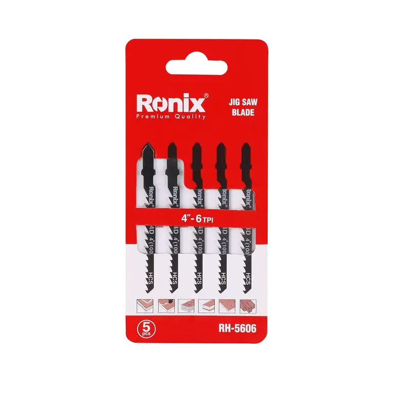 ბეწვა ხერხის პირები Ronix RH-5606, T244D, 5ც