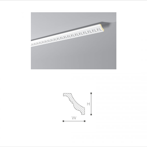 პოლიურეთანის ჭერის  კარნიზი ALLEGRO AL26