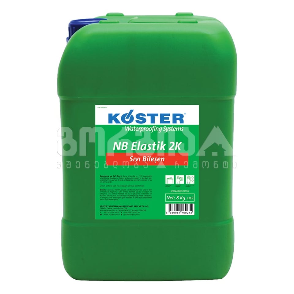 ჰიდროიზოლაცია B კომპონენტი 8კგ Koster NB Elastik 2k