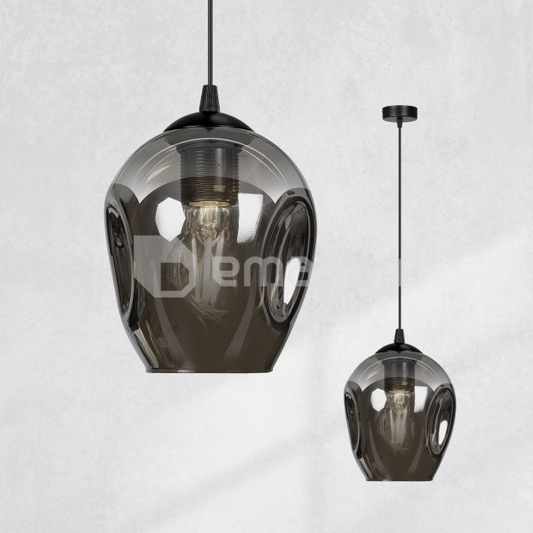 საკიდი EMIBIG Istar 1 E27 1x MAX 60W შავი გრაფიტი