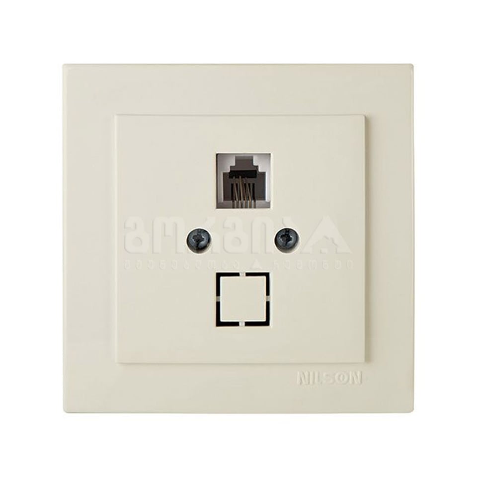 როზეტი ტელეფონის RJ11 touran cream - 24121040