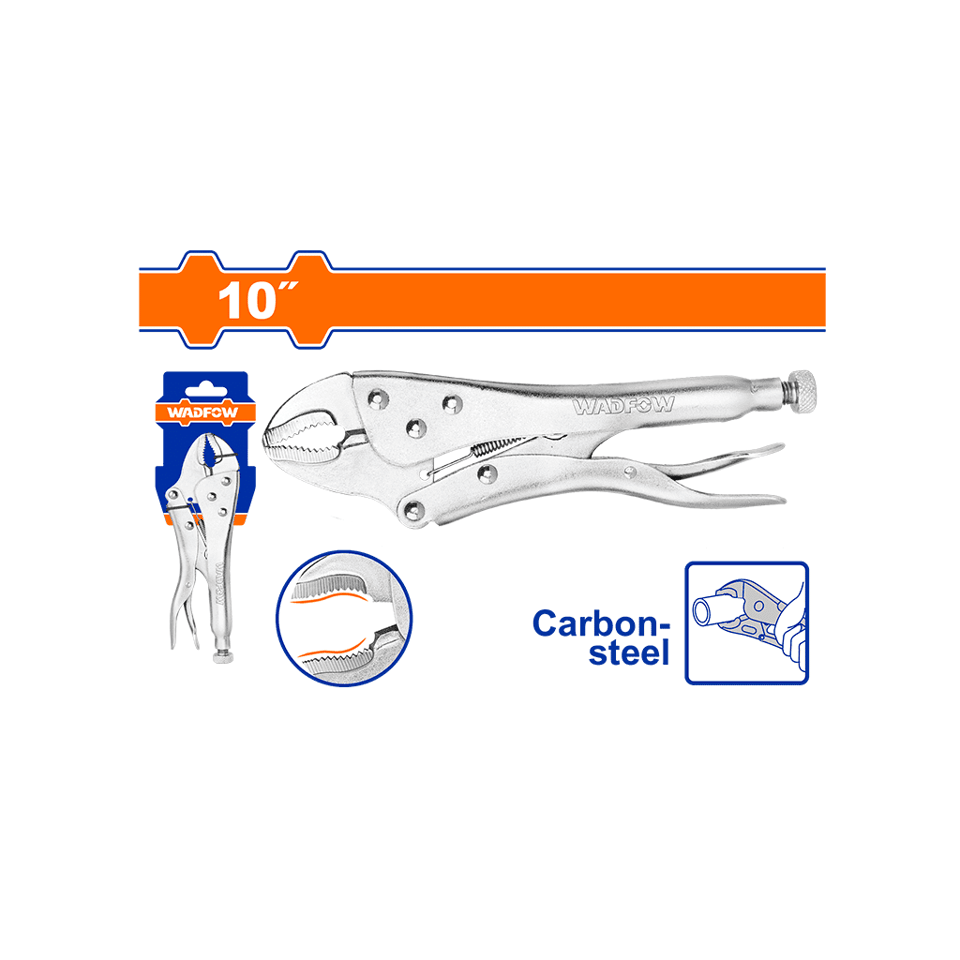 ბრტყელტუჩა ჩამკეტით 10" (WLP1C10) WADFOW