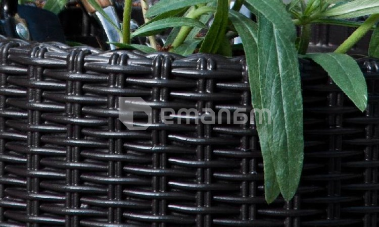 ყვავილის ქოთანი Keter Cylinder Planter Large 43.7x43.7x44.3 სმ ნაცრისფერი