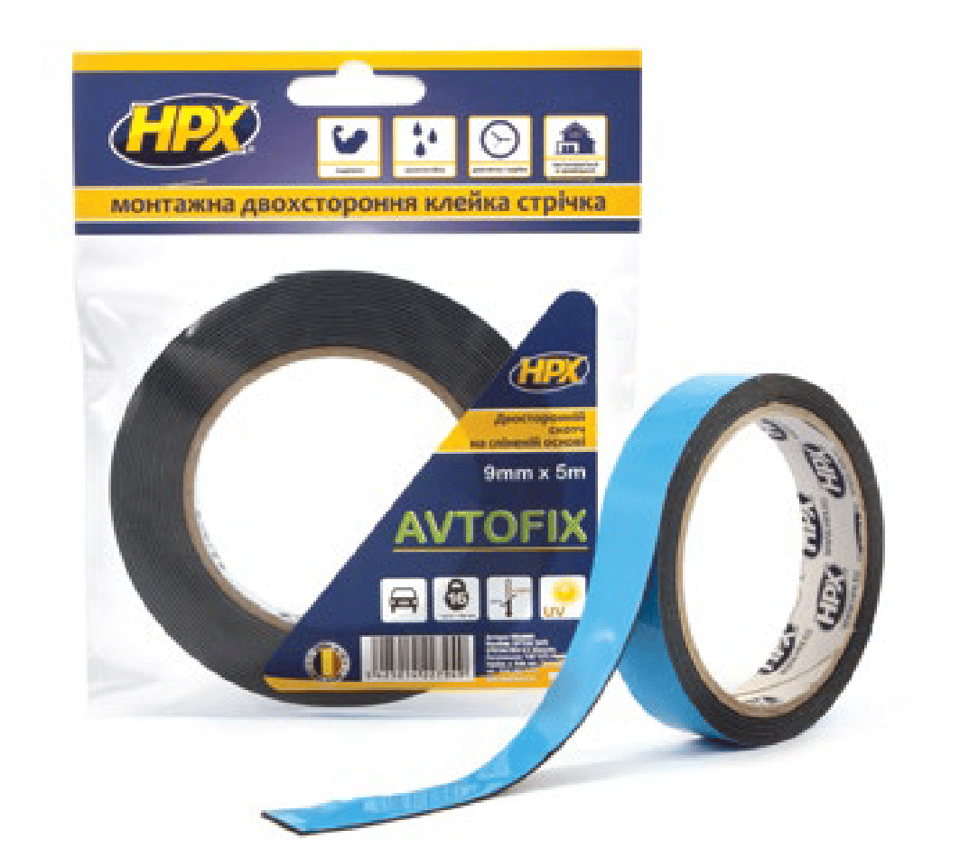 ძლიერი ორმხრივი სამონტაჟო ლენტი ავტომობილებისთვის