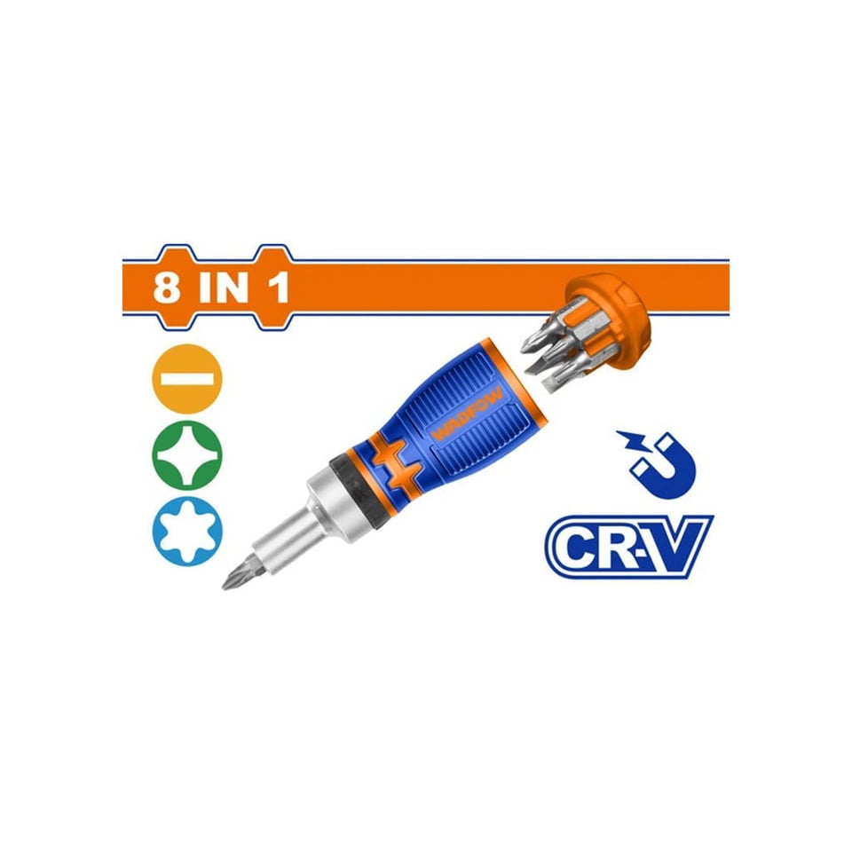 ქანჩის დამჭერი ნაკრები 8 ც-იანი ნაკრები (WSS8608) WADFOW