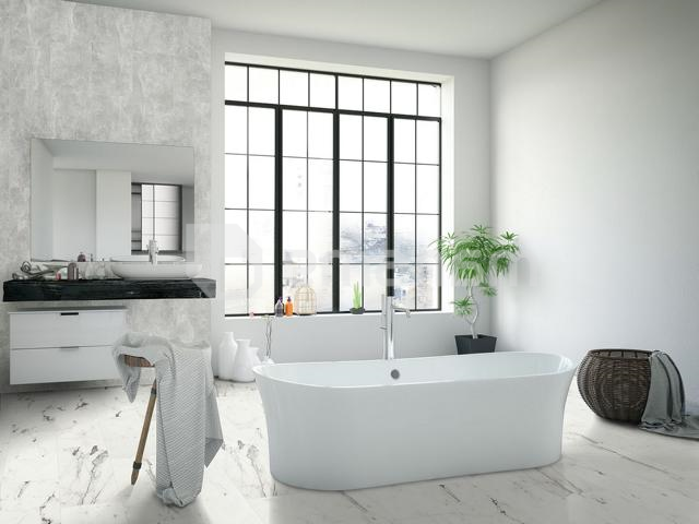 ლამინატი წყალმდგრადი Classen Visiogrande White Marble Aqua Protect 57203 604x280x8 მმ AC4/32