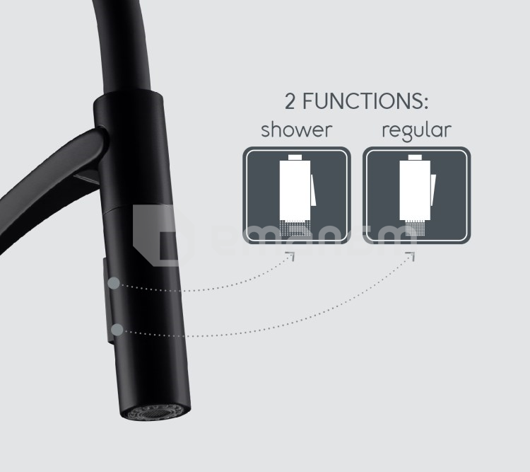 შემრევი სამზარეულოს Rubineta Ultima-50 UL50068 შავი