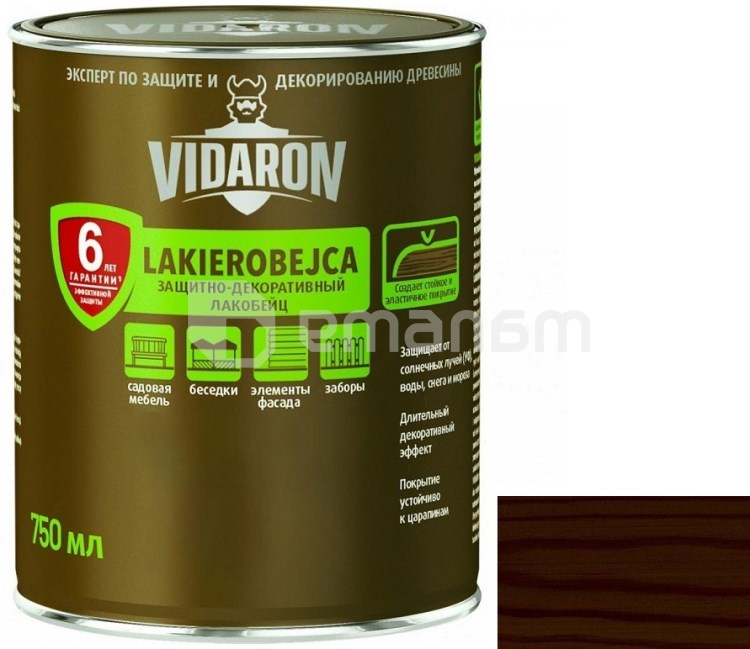 გასაჟღენთი ხის Vidaron Lakobeyc 750 მლ L10 აფრიკული ვენგე