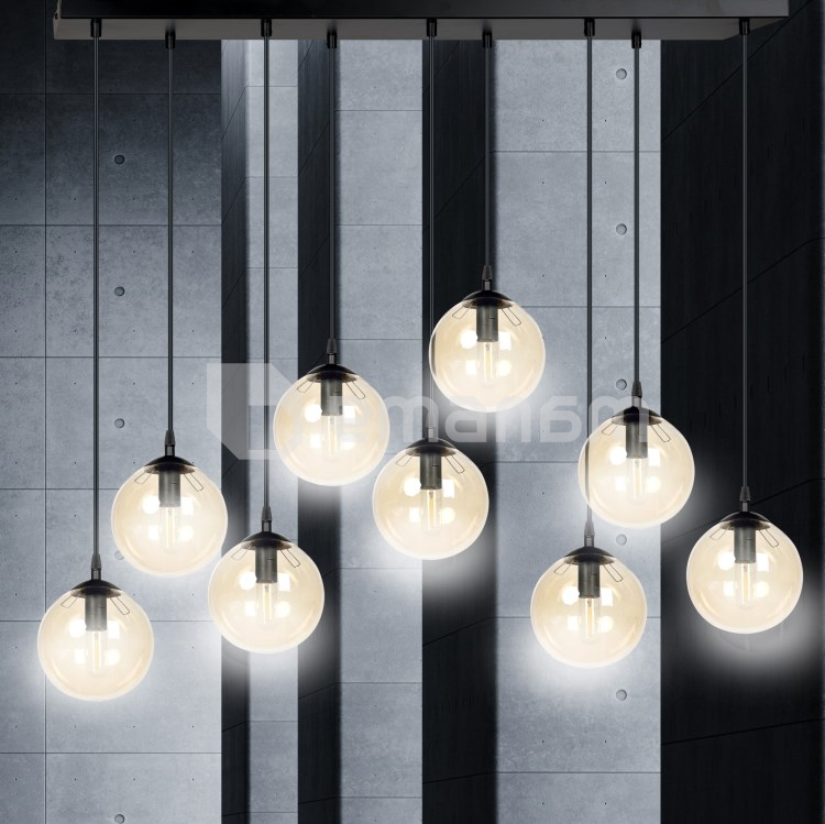 საკიდი EMIBIG Cosmo 9 E14 9x MAX 40W შავი MIODOWY