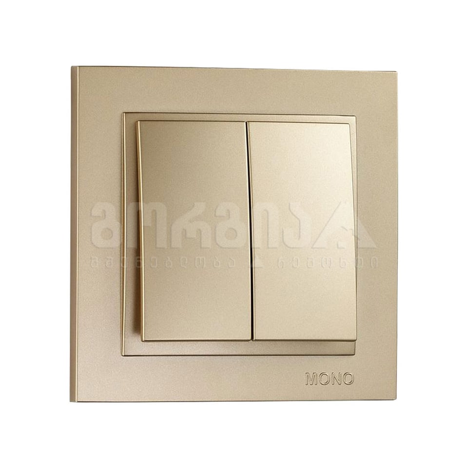 ჩამრთველი ორიანი DESPINA TITANYUM - 102-222225-102