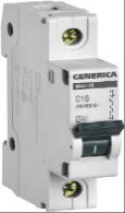 ავტომატური ამომრთველი ВА47-29 1Р 20А 4,5кА х-ка С GENERICA