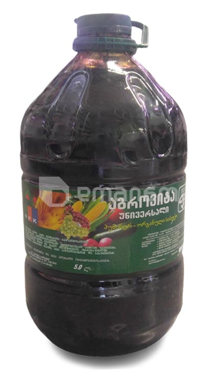 სასუქი ჰუმინურ-ორგანული Agrovita უნივერსალი 5 ლ