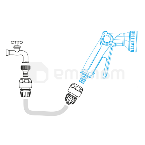 პისტოლეტი სარწყავი 8 რეჟიმით GF GF80006905