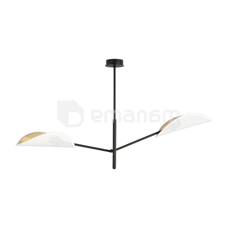 ჭაღი EMIBIG VENE 2 E14 2x MAX 40W თეთრი ოქროსფერი