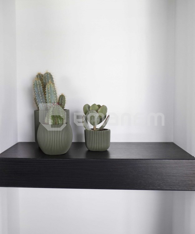 ქოთანი ყვავილის Capi Europe Vase cylinder Groove 19x21სმ მწვანე