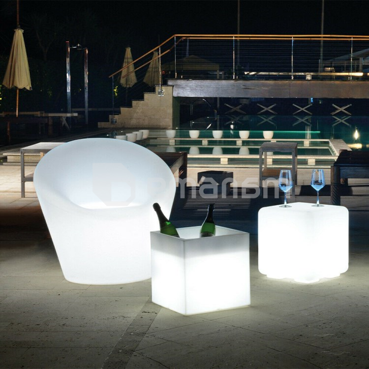 კვადრატული მანათობელი ქოთანი AHD Atlantis 40x40 სმ