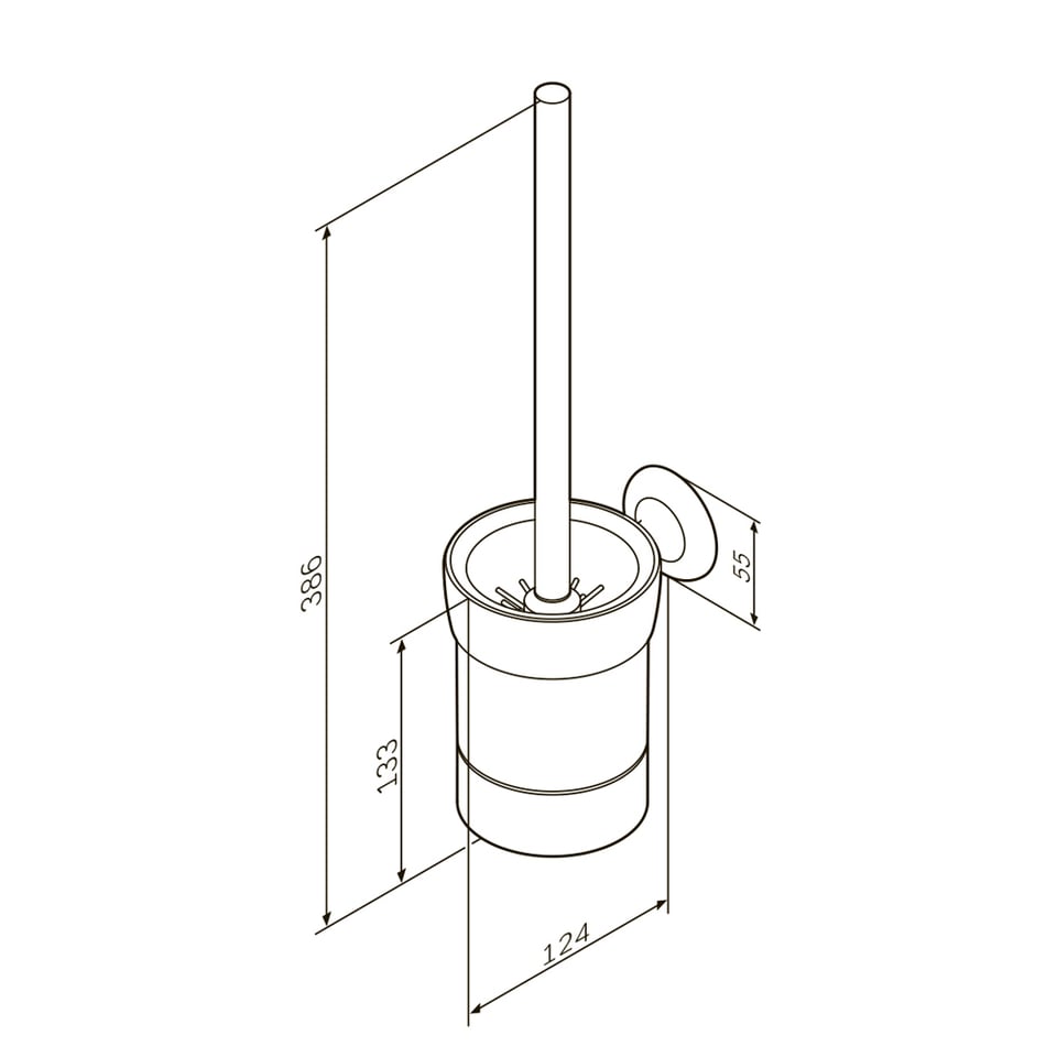 უნიტაზის ჯაგრისი კედლის უნივერსალური A8033400 Like