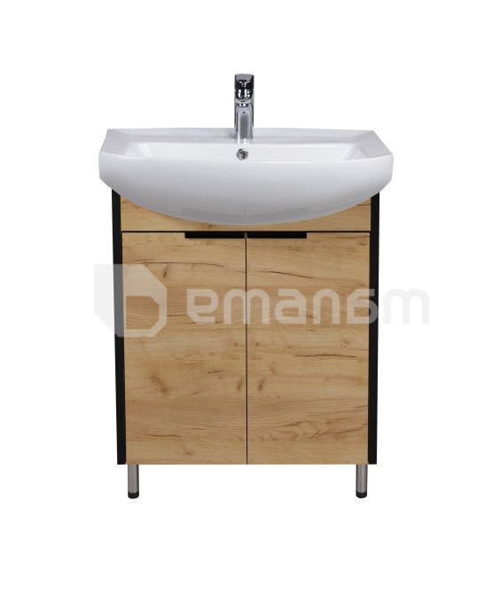 აბაზანის ტუმბო ხელსაბნით Dacota Craft 60 wood Runa 60 სმ