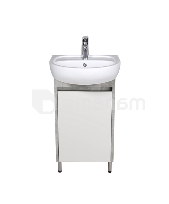 აბაზანის ტუმბო ხელსაბნით Nice Loft 50 grey/white Solo 50 სმ