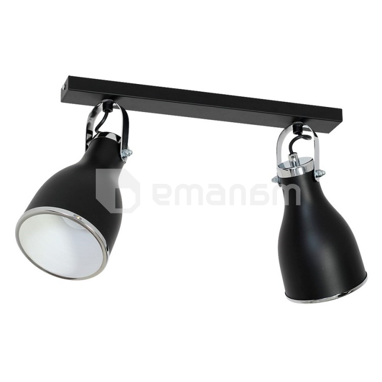 სპოტი Luminex Bjorn 2 Е27 ლითონი შავი ქრომი 7514