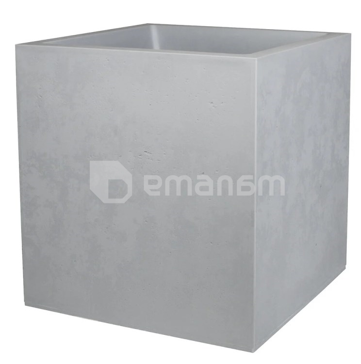 ქოთანი პლასტმასის EDA Plastiques POT CARRE BASALT 39,5 x 39,5 x 43,5სმ 31ლ