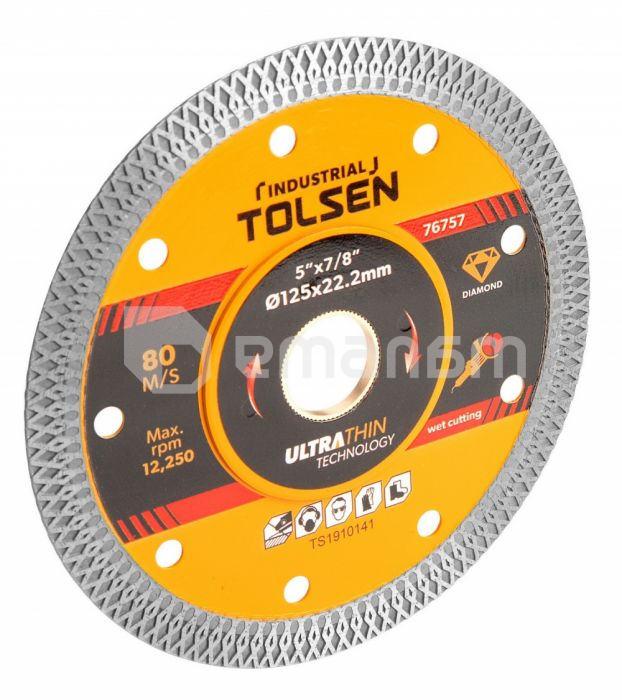 კერამიკული ფილის საჭრელი დისკი Tolsen TOL1634-76756 115 მმ