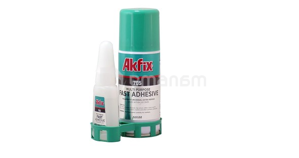 წებო აქტივატორით Akfix 705 GA060 200 მლ + 65 გ გამჭვირვალე