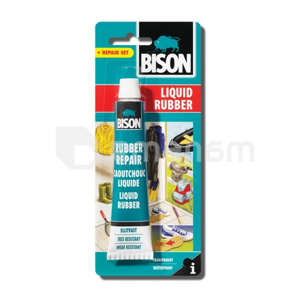 წებო თხევადი რეზინი Bison Liquid rubber 6308252 50 მლ გამჭვირვალე