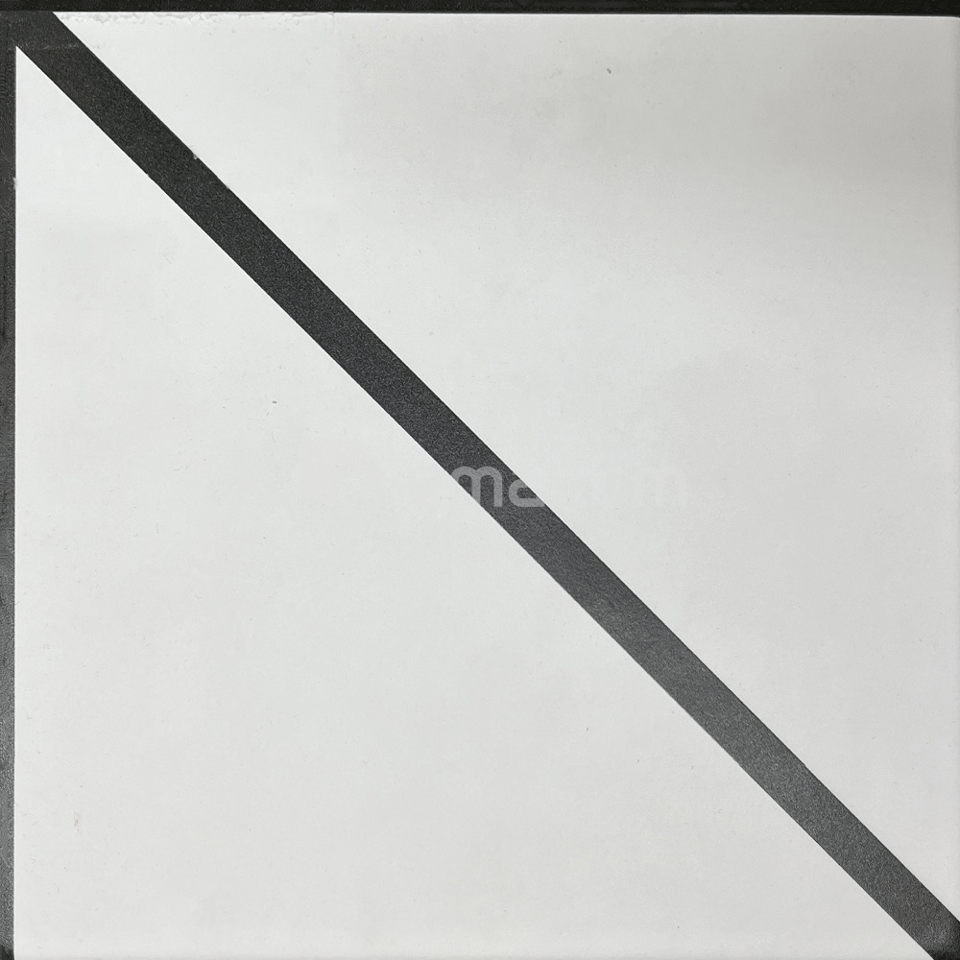 კერამოგრანიტი Mercury White With Black Line 20X20სმ