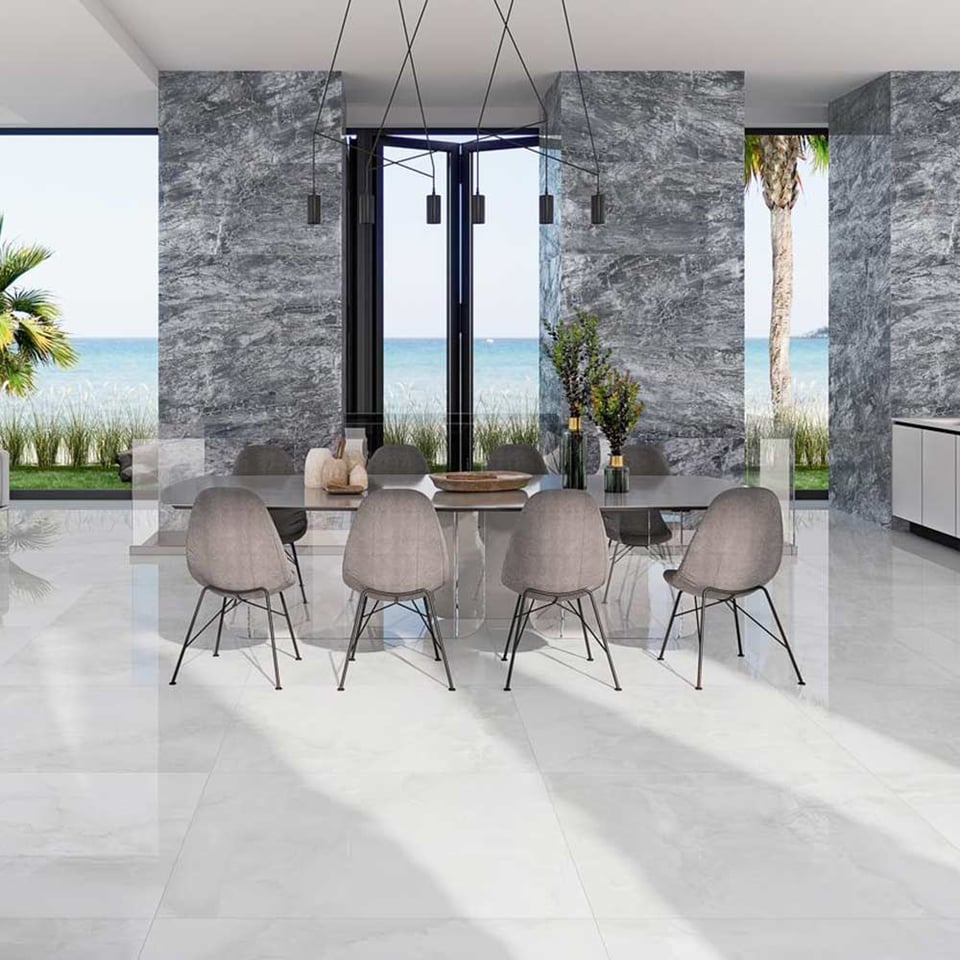 კერამოგრანიტი Bibury White Satinado Rect. 60X120 (59.5x120)