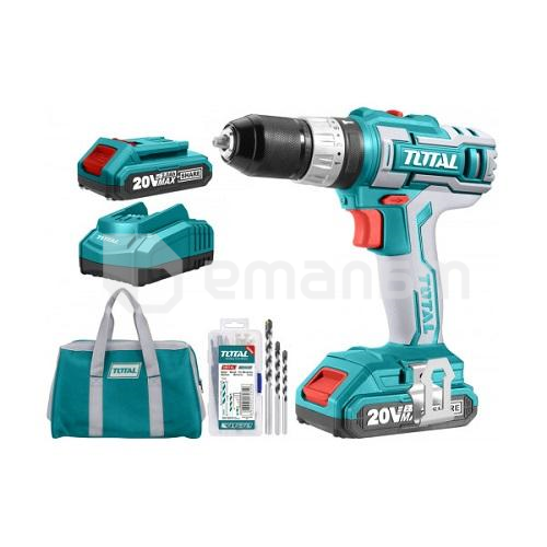 დრელი-სჭვალსახრახნი აკუმულატორის დარტყმითი Total TIDLI2002 20V