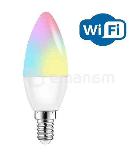 შუქდიოდური ნათურა Linus Smart 1800-6500K 5W E14 RGBW