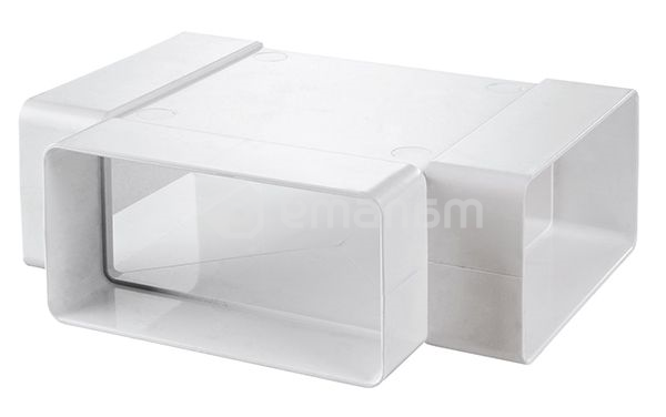 შემაერთებელი მილი Domovent პლასტმასის 838