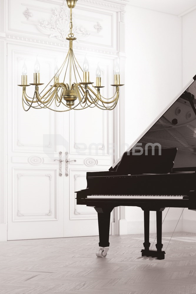 ჭაღი EMIBIG TORI 6 E14 h750 L630 ოქროსფერი 170/6