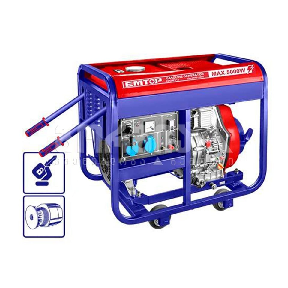 გენერატორი დიზელზე 5კვ Emtop-EDGRF511